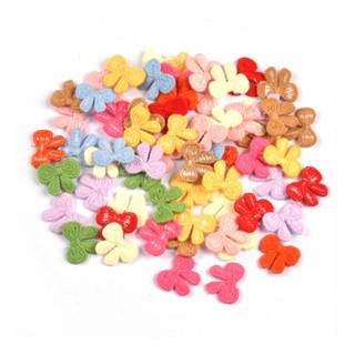 30 ชิ้น 18 * 21 มิลลิเมตรหลากสีน่ารัก bowknot ดอกไม้แพทช์สํา…