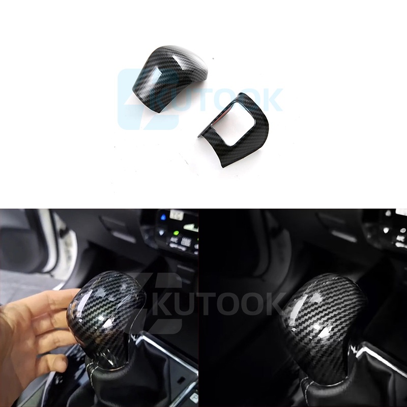 Toyota Yaris cross (2023-ปัจจุบัน) ฝาครอบสวิตช์กระจกพวงมาลัยคาร์บอนไฟเบอร์ ฝาครอบแผงเกียร์ - รูปที่ 2