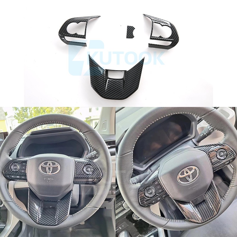 Toyota Yaris cross (2023-ปัจจุบัน) ฝาครอบสวิตช์กระจกพวงมาลัยคาร์บอนไฟเบอร์ ฝาครอบแผงเกียร์ - รูปที่ 5