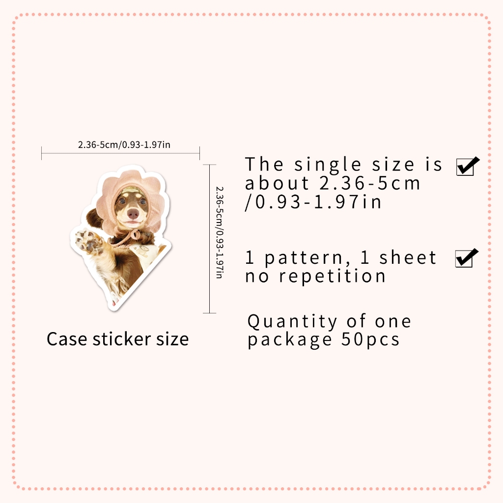 ตลก 50 ชิ้นน่ารักดัชชุนสติกเกอร์สุนัขสําหรับเคสโทรศัพท์สเก็ตบอร์ดรถสติกเกอร์ Graffiti กันน้ําสร้างสรรค์เด็ก DIY - รูปที่ 6