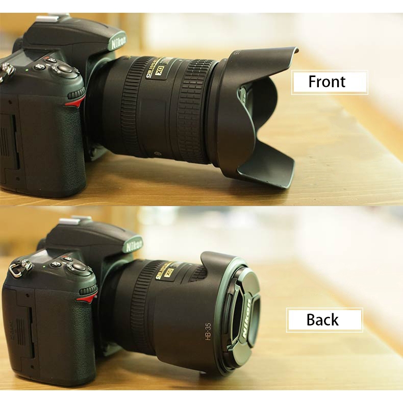 Bizoe HB-35 เลนส์กล้องสําหรับ Nikon 18-200 มม.เลนส์กล้อง D7000/D7100/D7200/D7500/D850/D810/D750/อุปกรณ์เสริม 72 มม.