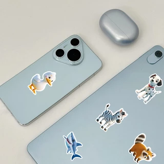 50 ชิ้นตลก 3D การ์ตูนสัตว์ Panda Penguin สติกเกอร์สําหรับเคสโทรศัพท์สเก็ตบอร์ดรถสติกเกอร์ Graffiti กันน้ํา Creative เด็ก DIY
