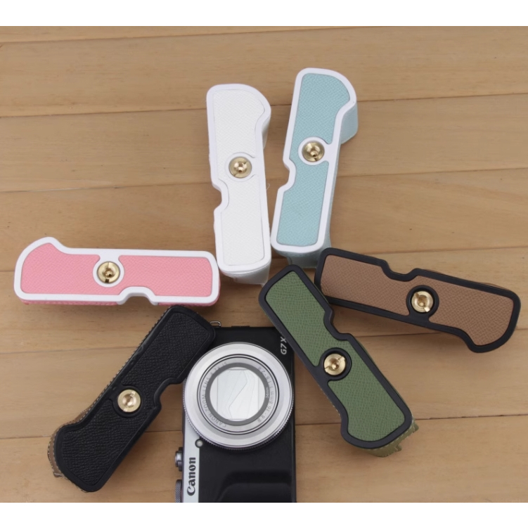 เหมาะสําหรับ Canon G7X2 เคสป้องกัน G7X3 กรณี g7x Mark ii iii กระเป๋ากล้องครึ่งกรณีโดยเฉพาะ