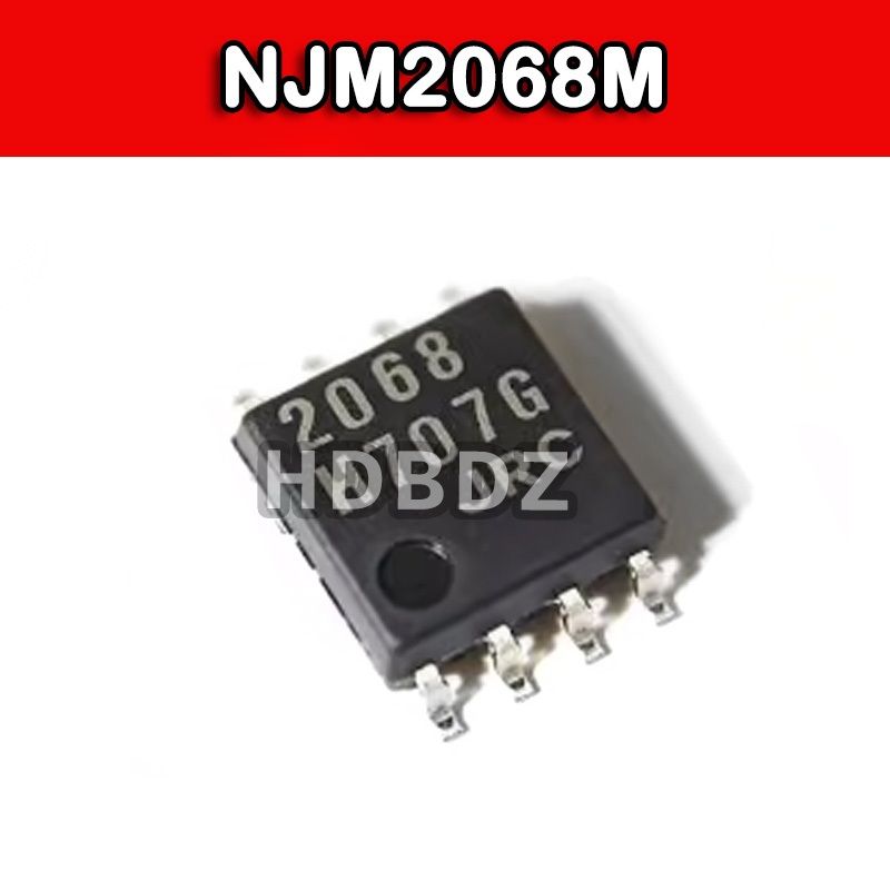 5~10PCS NJM2068M SOP-8 JRC 2068  เครื่องขยายเสียงการทํางานชิป IC SMD