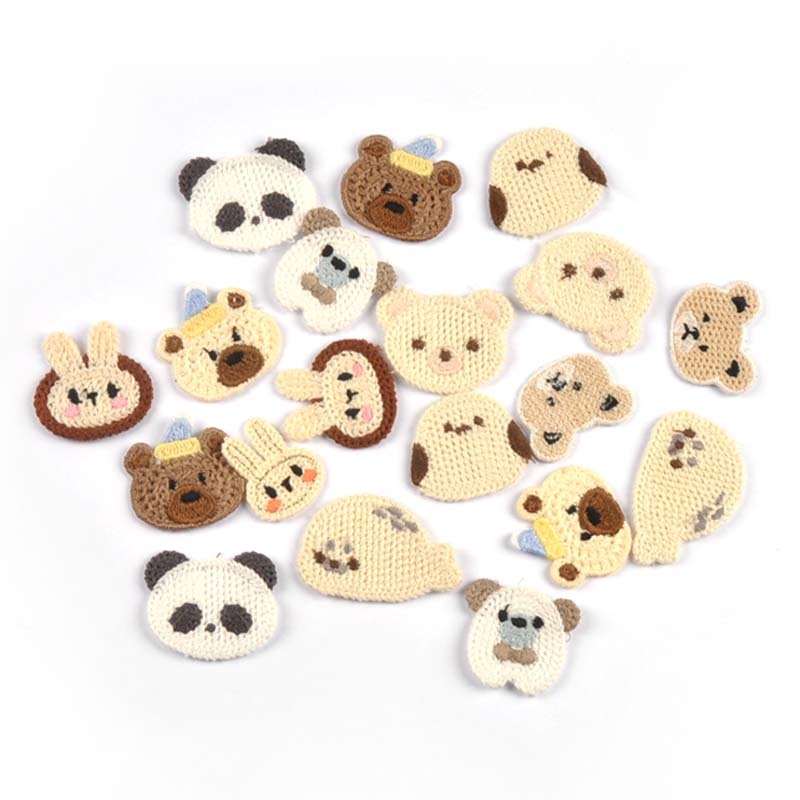 10pcs 3-4 ซม.สัตว์น่ารัก Embroideried แพทช์สําหรับ DIY เสื้อผ้าเด็กกระเป๋าอุปกรณ์เย็บผ้าเสื้อผ้า Appliques CP4172