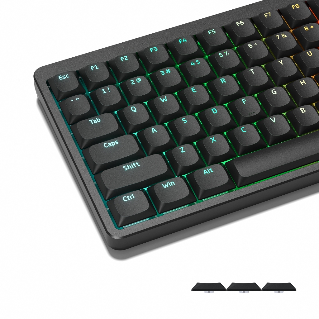 118 คีย์รายละเอียดต่ําสีดํา Shine ผ่าน Keycaps Double Shot PBT Keycaps เข้ากันได้สําหรับ Gateron MX Gamer คีย์บอร์ดเครื่องกล