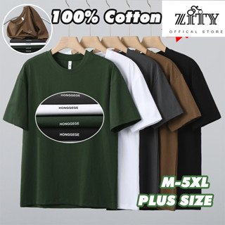 ZITY เสื้อยืดแขนสั้นลําลอง คอกลม ผ้าฝ้าย สวมใส่สบาย แฟชั่นฤด…