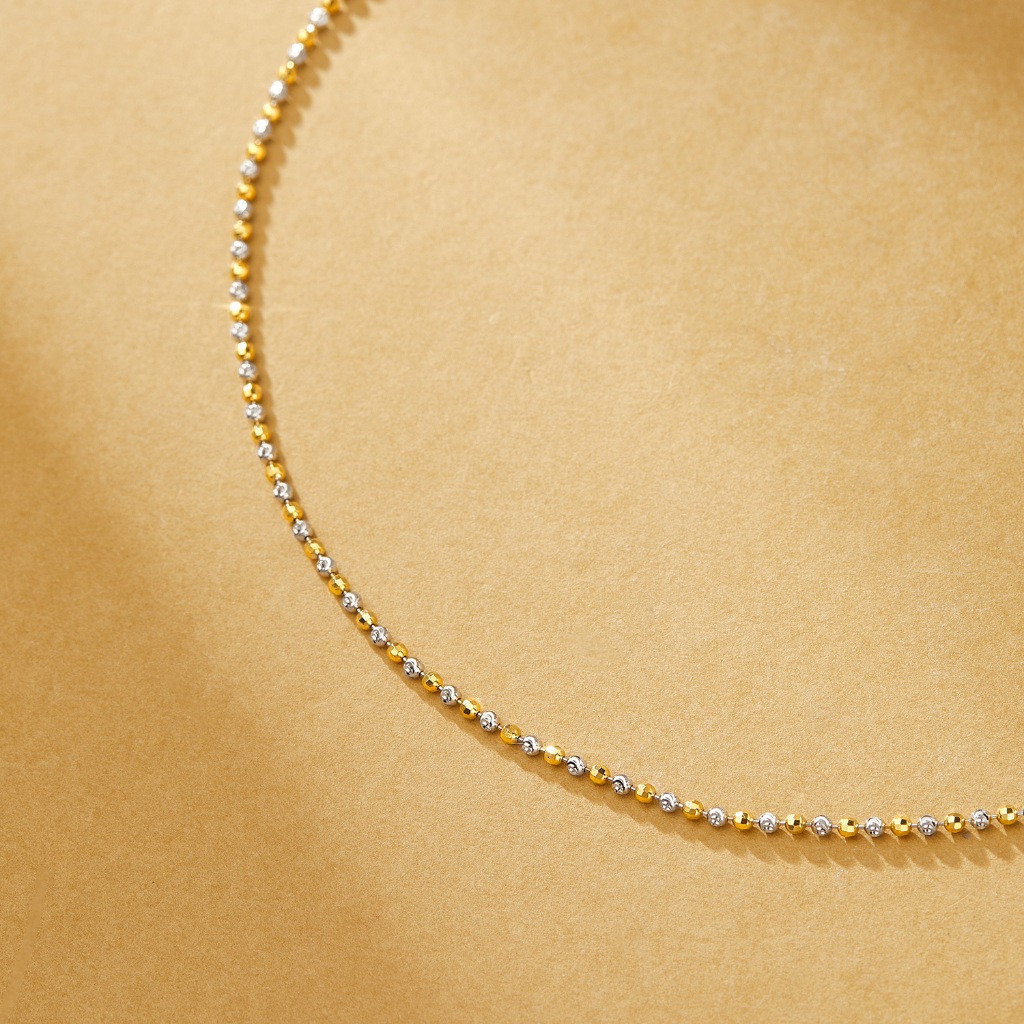 สร้อยคอเงินแท้ S925 จากอิตาลี ดีไซน์พิเศษด้วยลูกปัด moon และ laser bead ecc