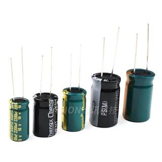 16v In-Line ตัวเก็บประจุอลูมิเนียมอิเล็กโทรลีติค 2200UF 3300…