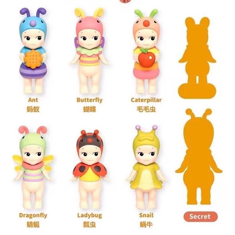 6 ชิ้น/7 ชิ้น/เซ็ตญี่ปุ่นอะนิเมะสินค้าแมลง Angel Ladybug Dragonfly Ant Snail Caterpillar ผีเสื้อ PVC Action Figures ตุ๊กตาของเล่น