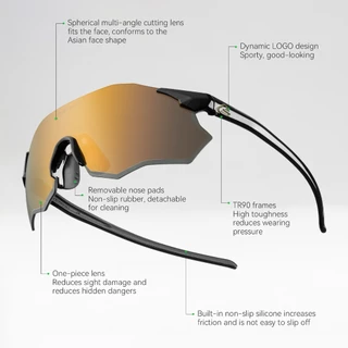 【TH Delivery】ROCKBROS แว่นตากันแดดPolarized UV400 + Windproof น้ําหนักเบาแว่นตากีฬากลางแจ้งอุปกรณ์กีฬากลางแจ้ง