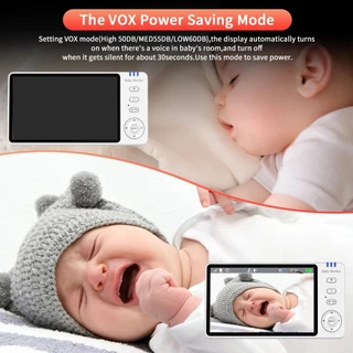 5 นิ้ววิดีโอ Baby Monitor 720P พร้อม Pan Tilt กล้องเฝ้าระวังสองทางเสียง Intercom Auto Night Vision หน้าจอ IPS Babe Nanny