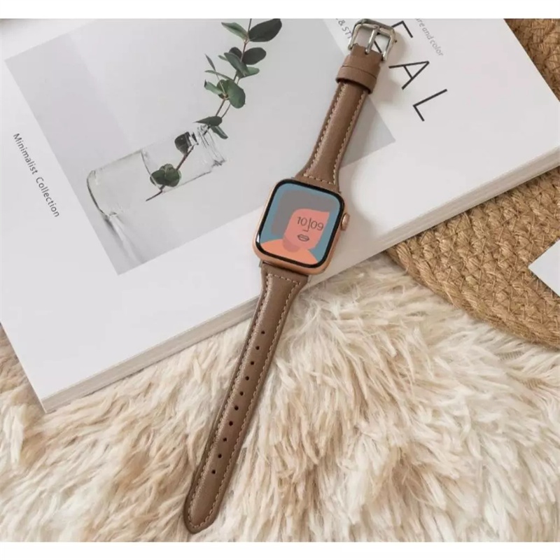สายนาฬิกาหนังแบบบางสําหรับ Xiaomi Redmi Watch 5 Active/Lite สายคล้องคอสําหรับ Redmi Watch 5 4 Xiaomi Mi 8Pro/9Pro Mi9 Mi8 หนังเอวเล็กนาฬิกา