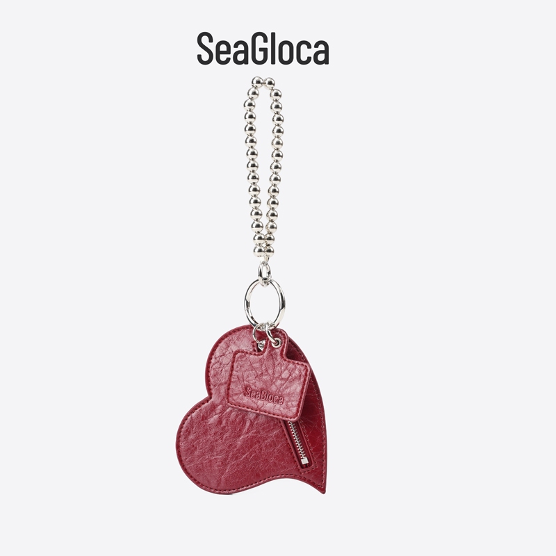 Seagloca กระเป๋าใส่เหรียญรูปหัวใจพวงกุญแจกระเป๋าหรูหรา Charm & ผู้ถือบัตรสไตล์จี้อุปกรณ์เสริมสําหรับผู้หญิงไม่มี 15