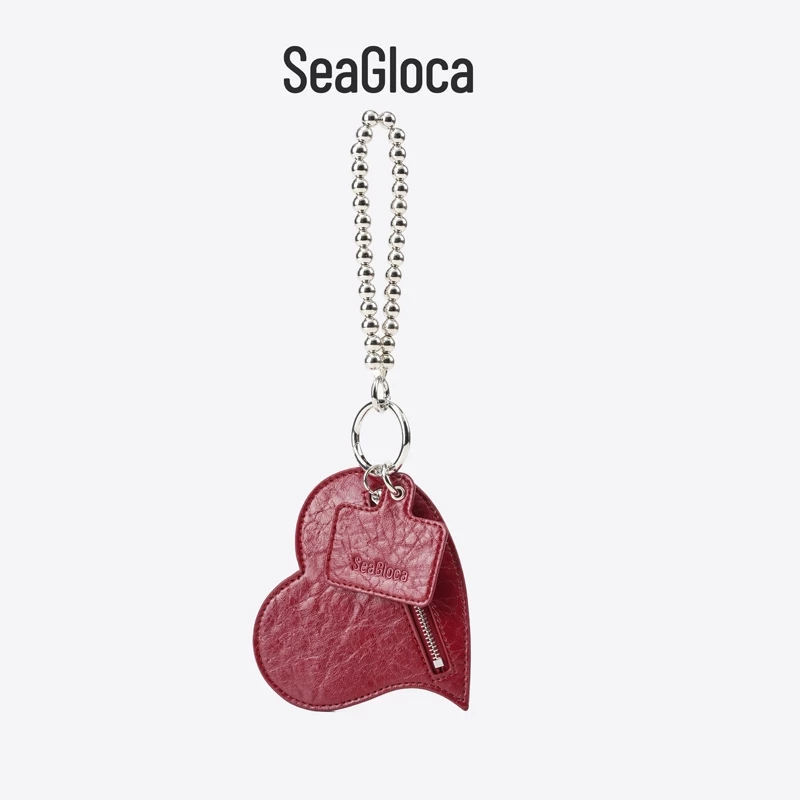 Seagloca กระเป๋าใส่เหรียญรูปหัวใจพวงกุญแจกระเป๋าหรูหรา Charm & ผู้ถือบัตรสไตล์จี้อุปกรณ์เสริมสําหรับผู้หญิงไม่มี 15