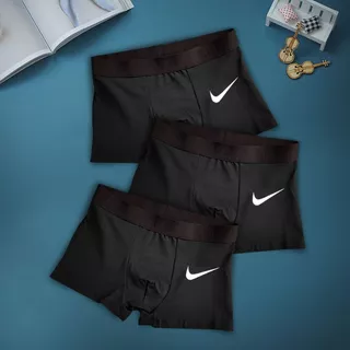 Ready Stockmen กางเกงใน Solid Breathableriefs Comfort Underpants Fiber Boxer