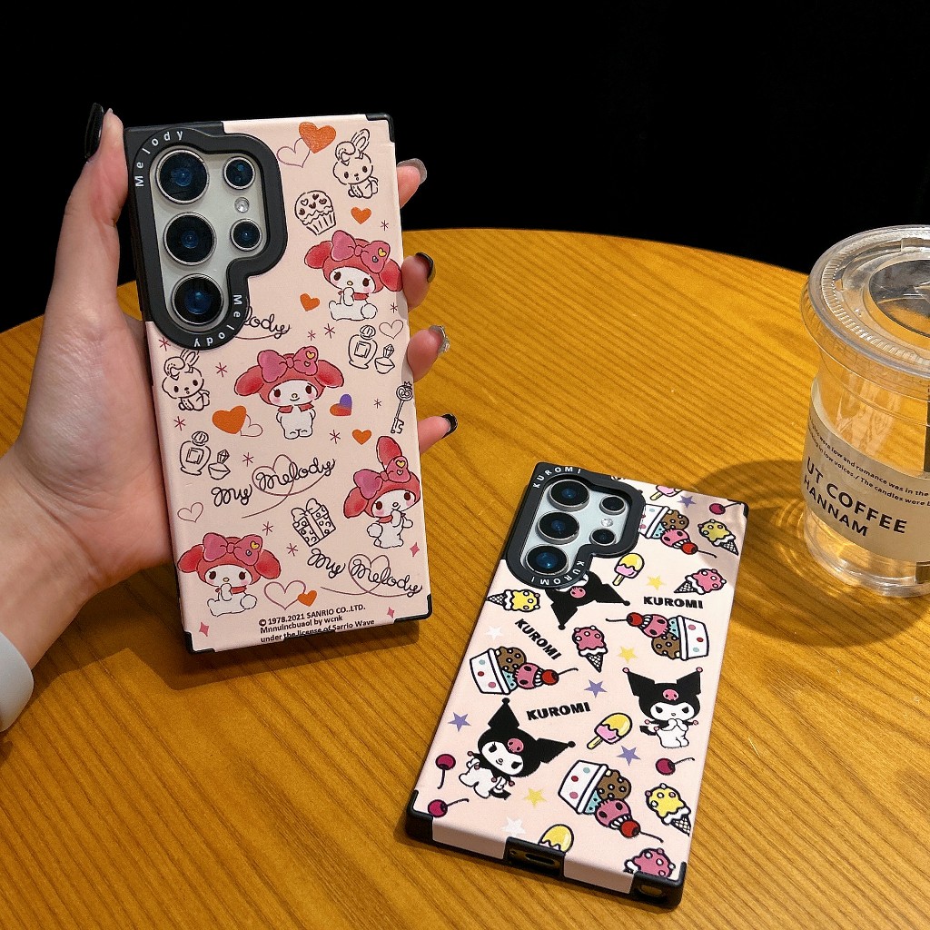 คอร์เทกซ์ การ์ตูนน่ารัก Melody & Kullomi Magnetic ซองโทรศัพท์ Samsung Galaxy S26 Ultra S25 Ultra S25 Plus S25 S24 Ultra S24 Plus S24 S23 Ultra S22Ultra Case เคสโทรศัพท์ใหม่ ซิลิโคนอ่อนนุ่มป้องกันการตก เคสมือถือซัมซุง