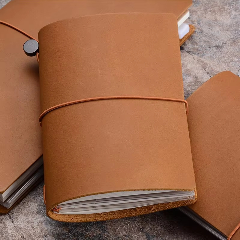 Handmade Cowhide TN NoteBook Wax & Oil ของแท้หนัง Journal DIY Travel NoteBook