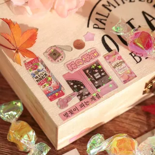 โอยา |ญี่ปุ่นหนังสือสติกเกอร์เก่าอาหารตัดฟิล์มสติกเกอร์หนังสือ ย้อนยุค ประกายสติกเกอร์หนังสือวัสดุคู่มือโทรศัพท์มือถือกลับการ์ดตกแต่งภาพตัดปะจูมิโนคอร์ ฮิเซอิเซ