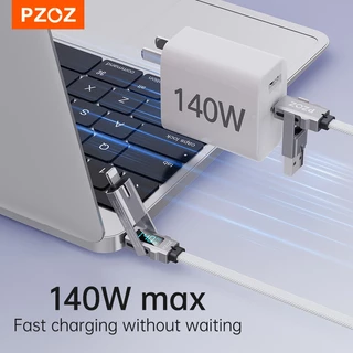 PZOZ 4 in 1 140W PD USB C สายดิจิตอลจอแสดงผล Fast Charging สําหรับ iPhone 17 16 15 14 13 Pro Max สําหรับ Apple watch MacBook iPad USB Type C Micro สายไฟชาร์จ