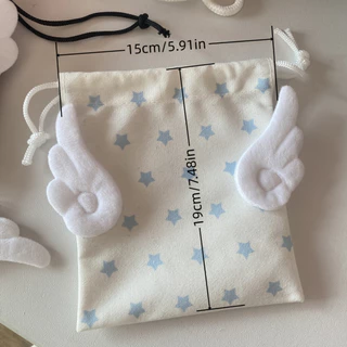 แฟชั่น Canvas Star Bundle Pocket Travel เครื่องสําอางเครื่องเขียนถุงเก็บกันฝุ่น