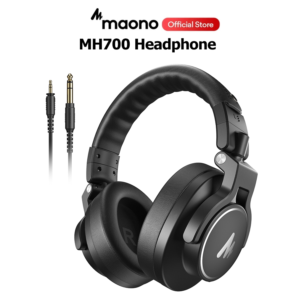 Maono MH700 Professional Monitor หูฟังหูฟังแบบมีสายหูฟังสตูดิโอพร้อมไดรเวอร์ 50 มม.หูฟังสเตอริโอแบบค