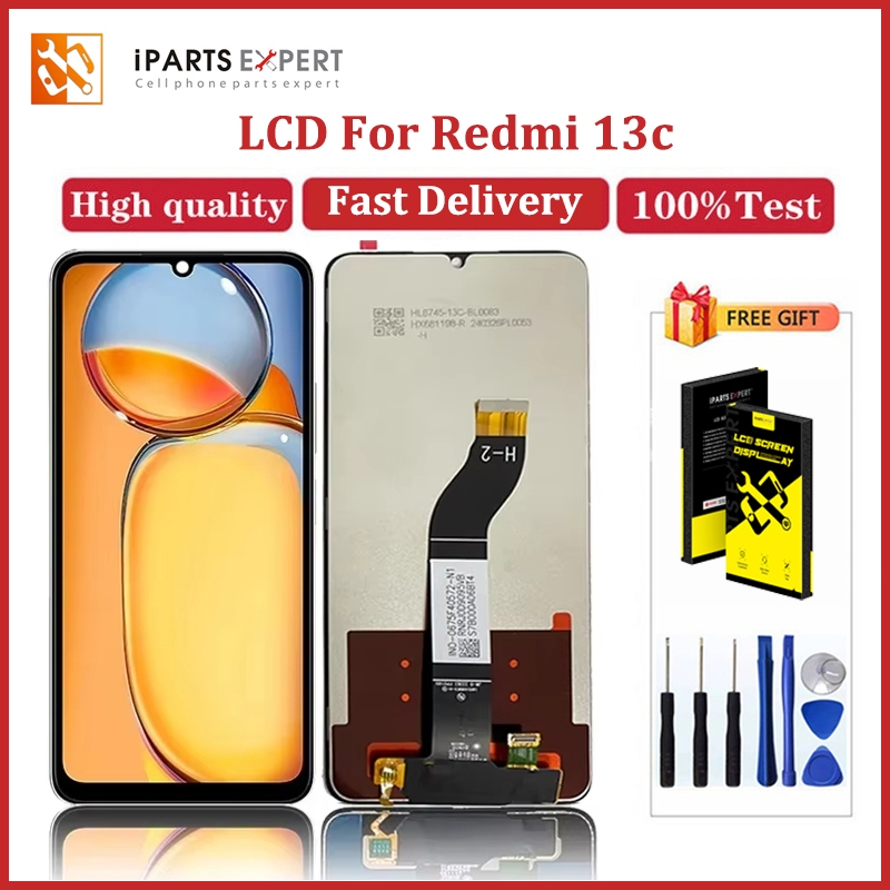 IPARTSEXPERT 6.74 LCD สําหรับ Xiaomi Redmi 13C จอแสดงผล LCD Touch Screen Digitizer สําหรับ 23100RN82