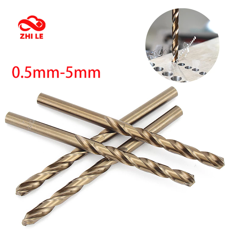 0.5 มม.-5 มม.HSS M42 Cobalt Twist เจาะบิตเหล็กความเร็วสูงโลหะเจาะ Bits สแตนเลสสตีลเลื่อย Mini Jewellery มือไม้ Jobber ZLE