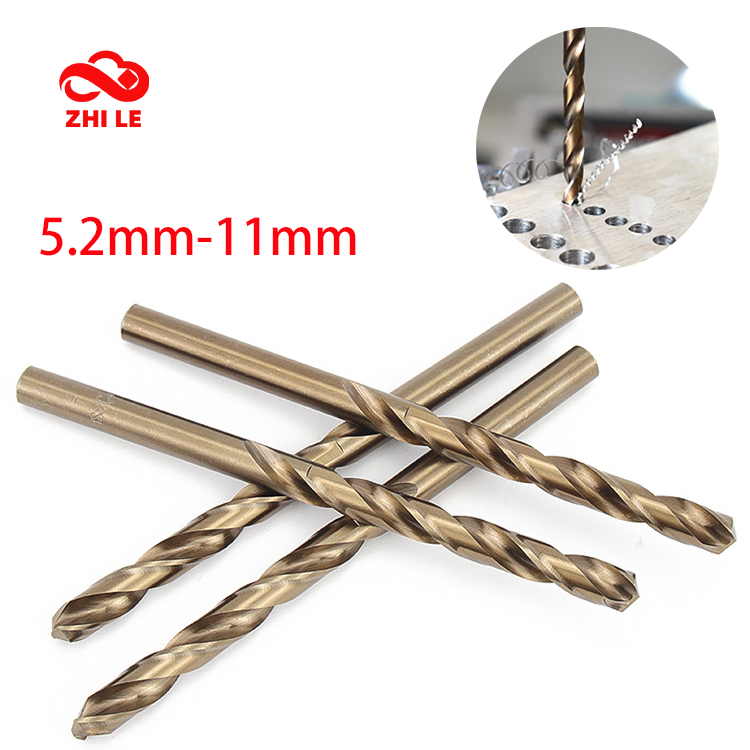 5.2mm-11mm HSS M42 Cobalt Twist เจาะบิตเหล็กความเร็วสูงโลหะเจาะ Bits สแตนเลสสตีลเลื่อย Mini Jewellery มือไม้ Jobber ZLE