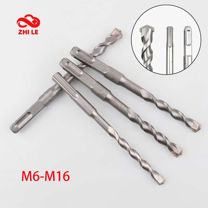 M6-m16 SDS คาร์ไบด์สว่านยาว Bits คอนกรีตอิฐผนังซีเมนต์ Concreate สว่านโรตารี ZLE