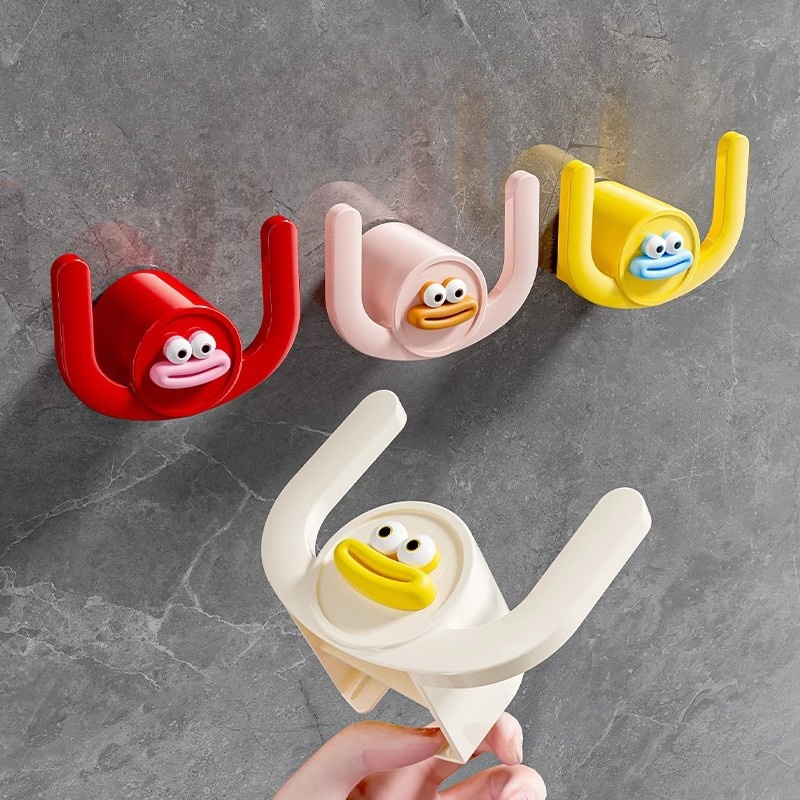 ชั้นเก็บของห้องน้ําน่ารักชั้นเก็บเครื่องประดับผ้าขนหนูตะขอแข็งแรงหนาตะขออุปกรณ์ครัว - รูปที่ 5