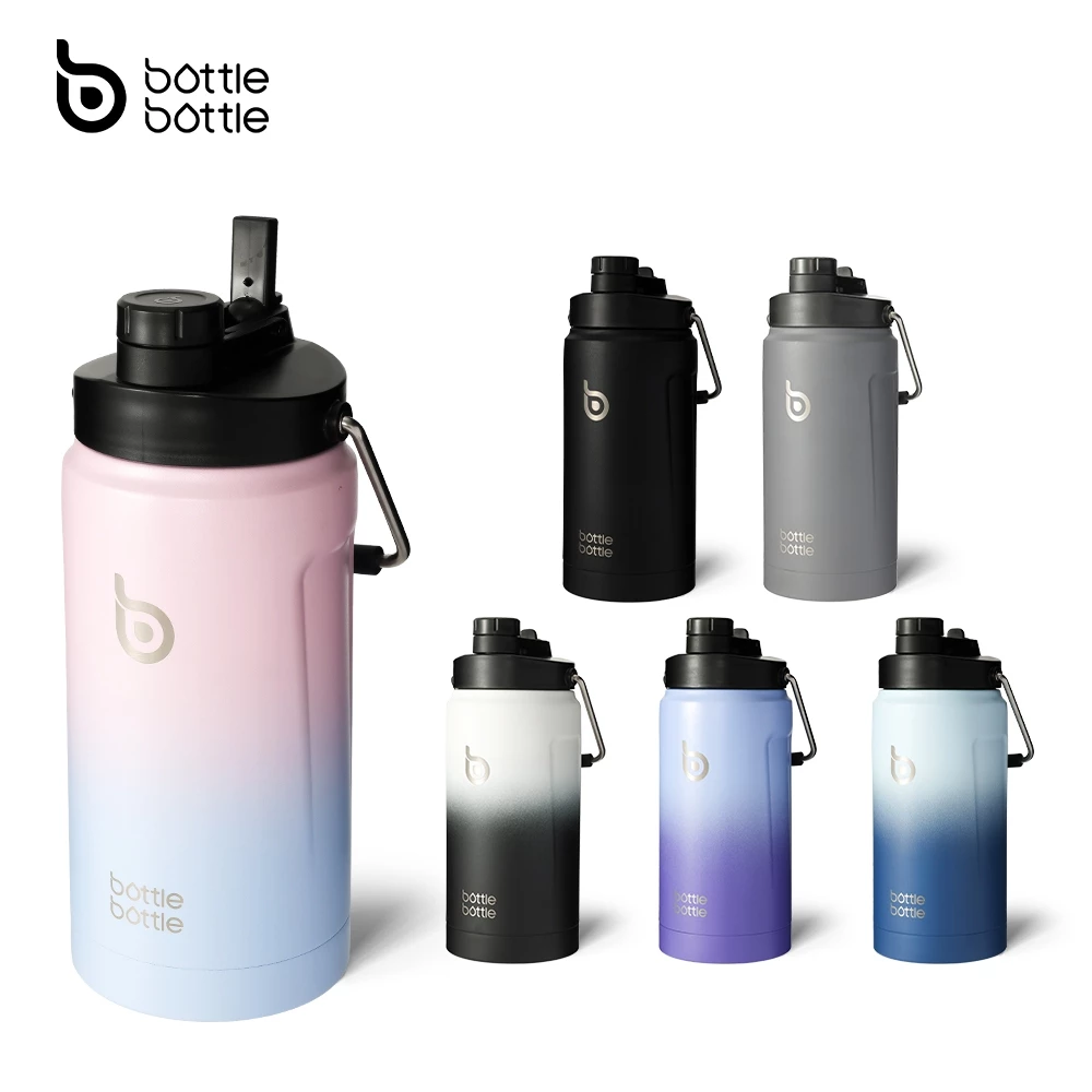 BOTTLE BOTTLE กระบอกน้ํา 2 ลิตร ขวดน้ําเก็บความเย็น กระติกน้ําเก็อุณหภูมิ ขวดน้ําสแตนเลสแบบพกพา ใช้สําหรับการออกกํลังกายกีฬากลางแจ้ง