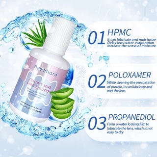ส่งไวจากไทย Eyeshare lens น้ำยาล้างคอนแทคเลนส์ น้ำยาล้างคอนแทคเลนส์💧ขนาด 60-120ml💧น้ำยาคอนแทคเลนส์