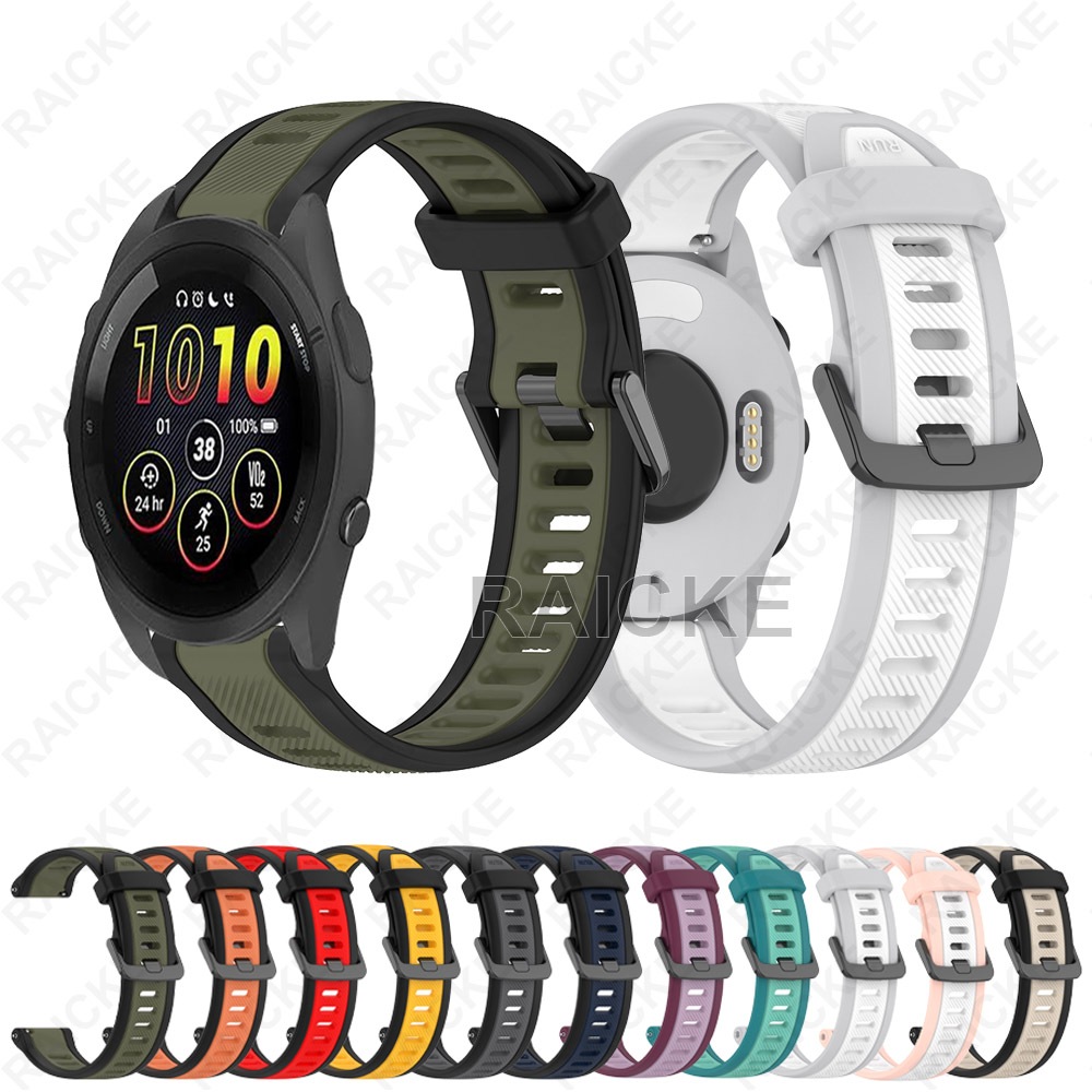 สายรัดกีฬาอ่อนสำหรับ Garmin Forerunner 265 Music / Forerunner 255 / 570 47mm 42mm / Vivoactive 4 / Venu 4 45mm 41mm / Venu 3 / Venu 2