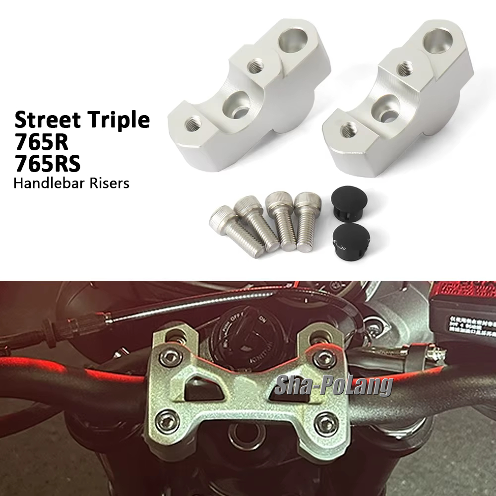 เหมาะสําหรับ Triumph STREET TRIPLE 765R STREET TRIPLE 765 RS อุปกรณ์เสริมรถจักรยานยนต์ Handlebar Ris