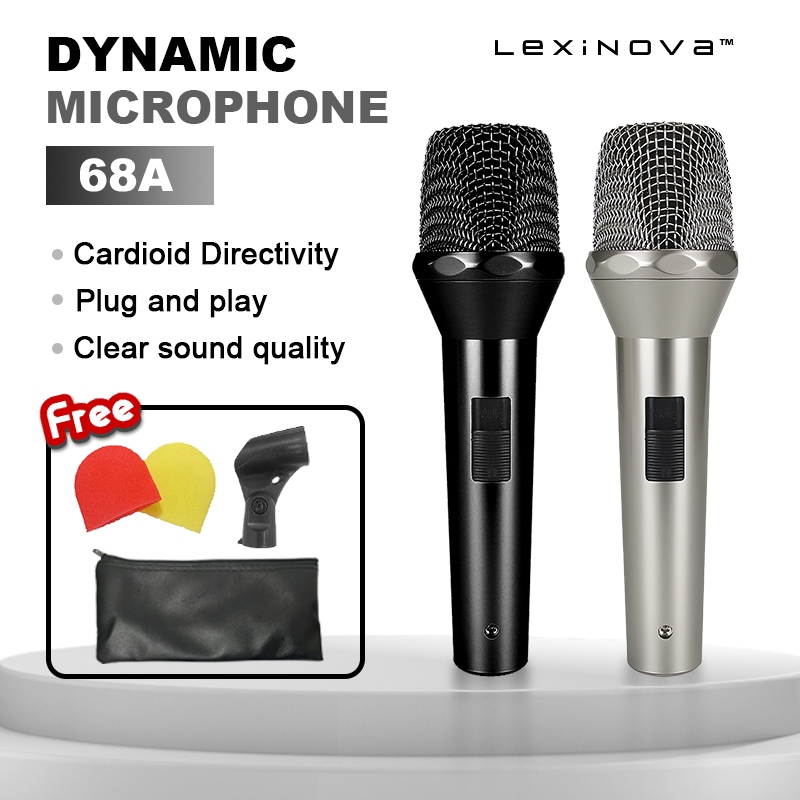 โลหะ Cardioid ไมโครโฟนสําหรับเวทีร้องเพลง Professional แบบมีสายแบบไดนามิกไมโครโฟนสําหรับคาราโอเกะ BBOX การบันทึก Vocal