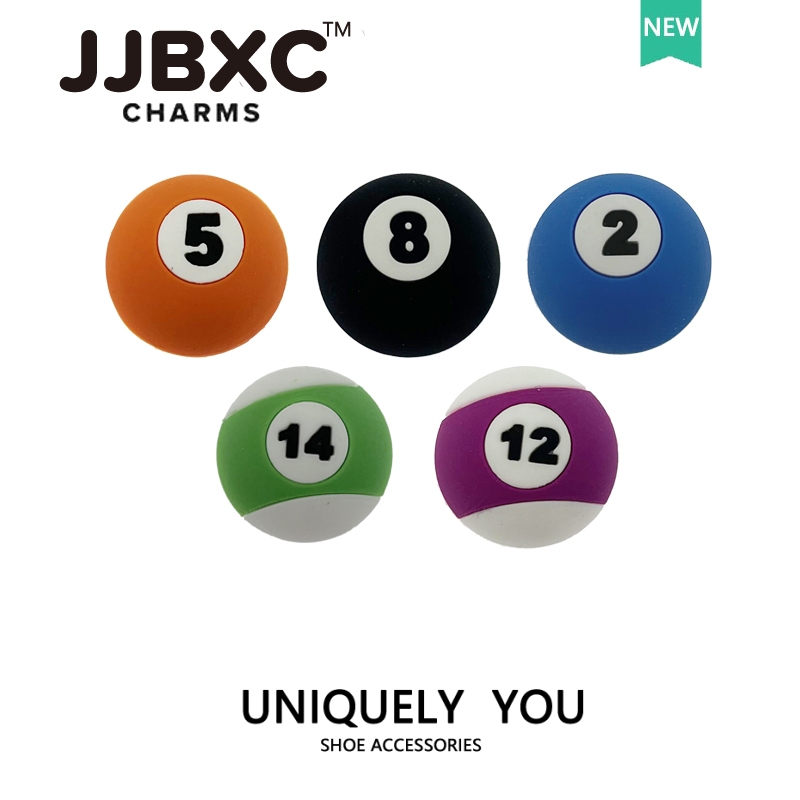 JJBXC ตัวติดรองเท้า charm อย่างเป็นทางการรองเท้าพิเศษด้านบนตกแต่งหัวเข็มขัดชุดบิลเลียด อุปกรณ์ตกแต่งรองเท้า