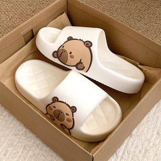 Xitiao ผู้ชายผู้หญิง eva Anti-Slip ในร่ม Kapibara Capybara ฤดูร้อน Soft Sole รองเท้าแตะรองเท้าแตะ
