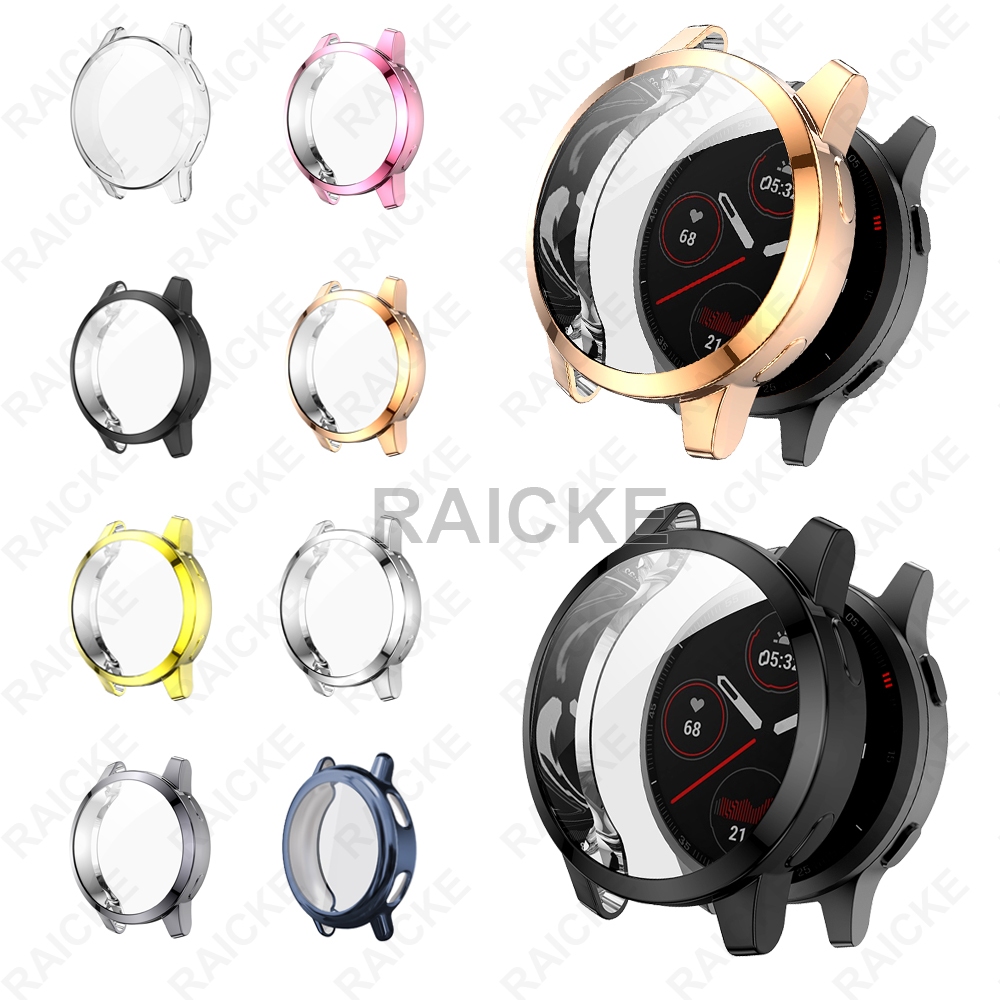 เคส TPU แบบนุ่มตัวป้องกันหน้าจอแบบเต็มสําหรับ Garmin Vivoactive 5 / Vivoactive 4 / Vivoactive 4s