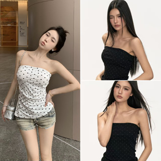 Luna Shop 🍒 พร้อมส่ง 💕เสื้อปาดไหล่ เสื้อยืดแฟชั่นผู้หญิง  เก…