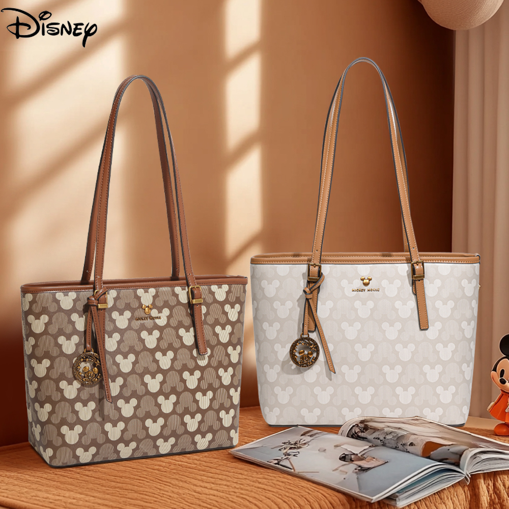 Disney ของแท้ Disney กระเป๋าโท้ตใบใหญ่ กระเป๋าถือสุภาพสตรี กระเป๋าย้อนยุค