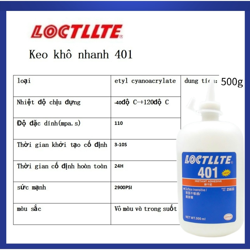 401 ซุปเปอร์กลู 406/460/495/414 กาวแรงสูง 500ก | แห้งเร็ว ทนความร้อน และน้ํา