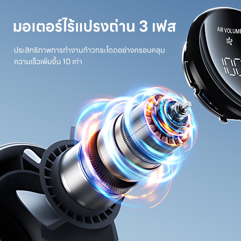 JisuLife x Billkin พัดลมมือถือ ปรับระดับได้ 100 ระดับ พัดลมพกพา ไม่มีใบมีด ชาร์จใหม่ได้ ใช้งานได้ 15 ชม - ภาพย่อย 5