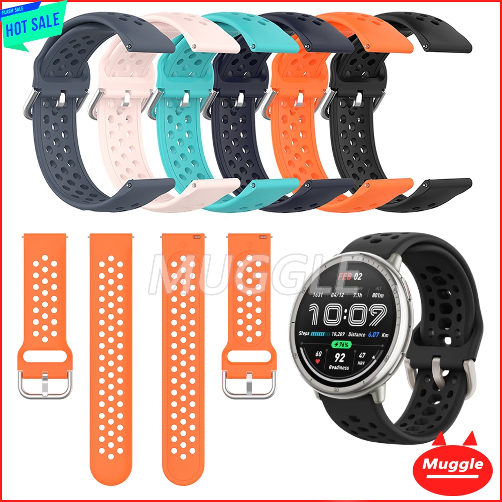 Amazfit Active 2 44 มม.สายนาฬิกากีฬาซิลิโคนสมาร์ทวอทช์สายรัดข้อมือ Amazfit Active 2 สายสําหรับ Amazf