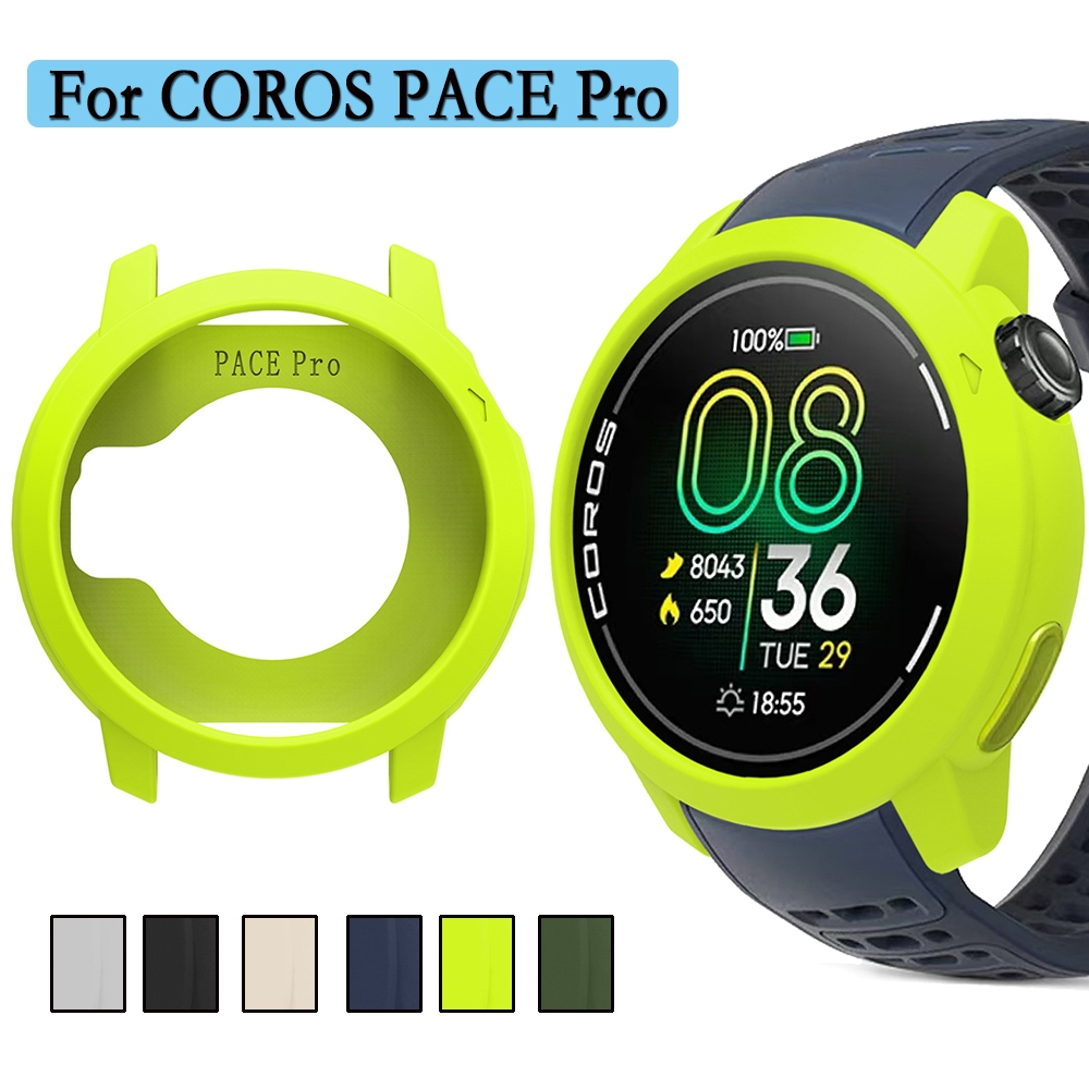 นาฬิกาสําหรับ COROS PACE Pro ซิลิโคนอ่อนนุ่มฝาครอบป้องกันคุณภาพสูงทนทานกรอบ Shell นาฬิกาอุปกรณ์ตกแต่ง