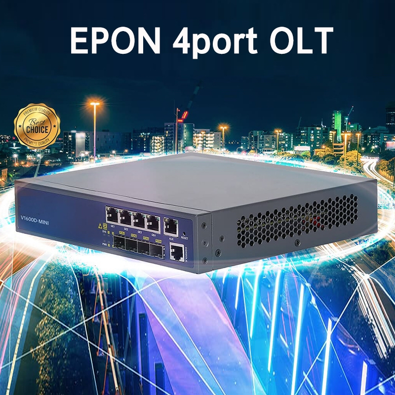 Vsol EPON OLT 4PON Mini 4port พร้อมการจัดการเว็บรองรับการปลดล็อค ONU เข้ากันได้กับ Huawei ZTE EPON O