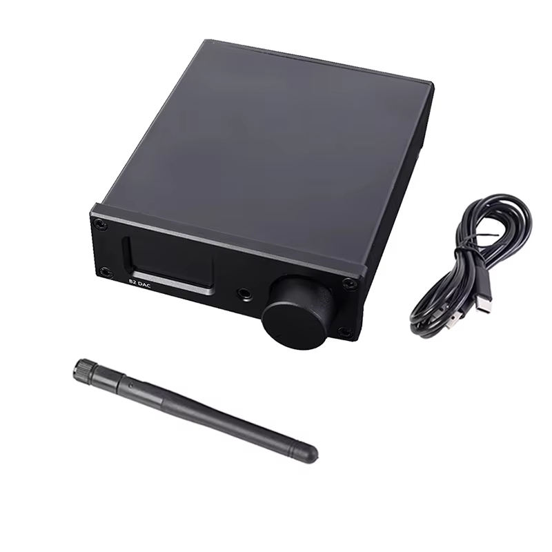 Rod rain audio B2 HIFI Dual ES9038Q2M USB ถอดรหัส QCC3084 Blueooth 5.4 ไฟเบอร์ออปติก Coaxial Input DAC 24bit 192K LDAC