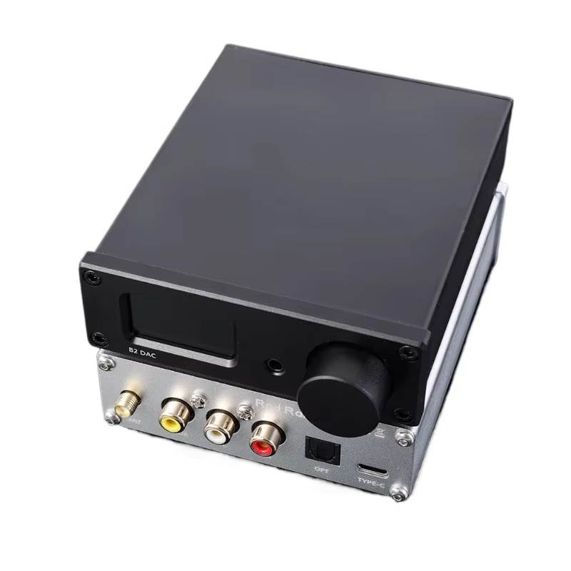 Rod rain audio B2 HIFI Dual ES9038Q2M USB ถอดรหัส QCC3084 Blueooth 5.4 ไฟเบอร์ออปติก Coaxial Input DAC 24bit 192K LDAC