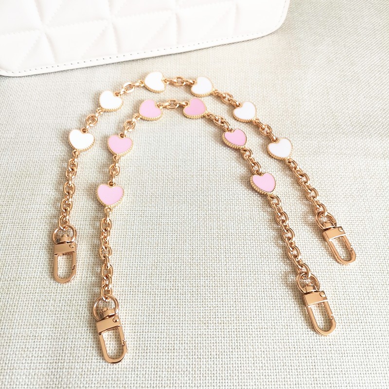 กระเป๋า DIY Chain แฟชั่นสายคล้องไหล่แบบพกพา All-Match แฟชั่น Underarm Chain Chain High-End แฟชั่นรูปหัวใจสายคล้องโซ่กระเป๋าขนาดเล็ก