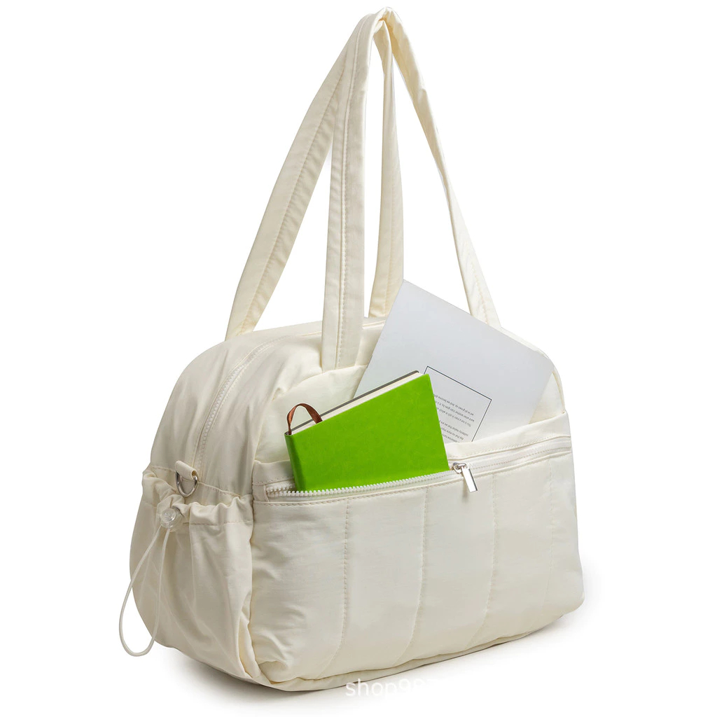กระเป๋า ความจุขนาดใหญ่ กระเป๋าฟิตเนส วัสดุ Nylon Silk กันน้ำ Travel Duffel Bag Gym Bag